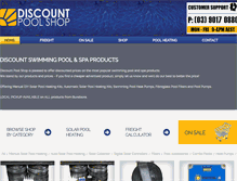 Tablet Screenshot of discountpoolshop.com.au